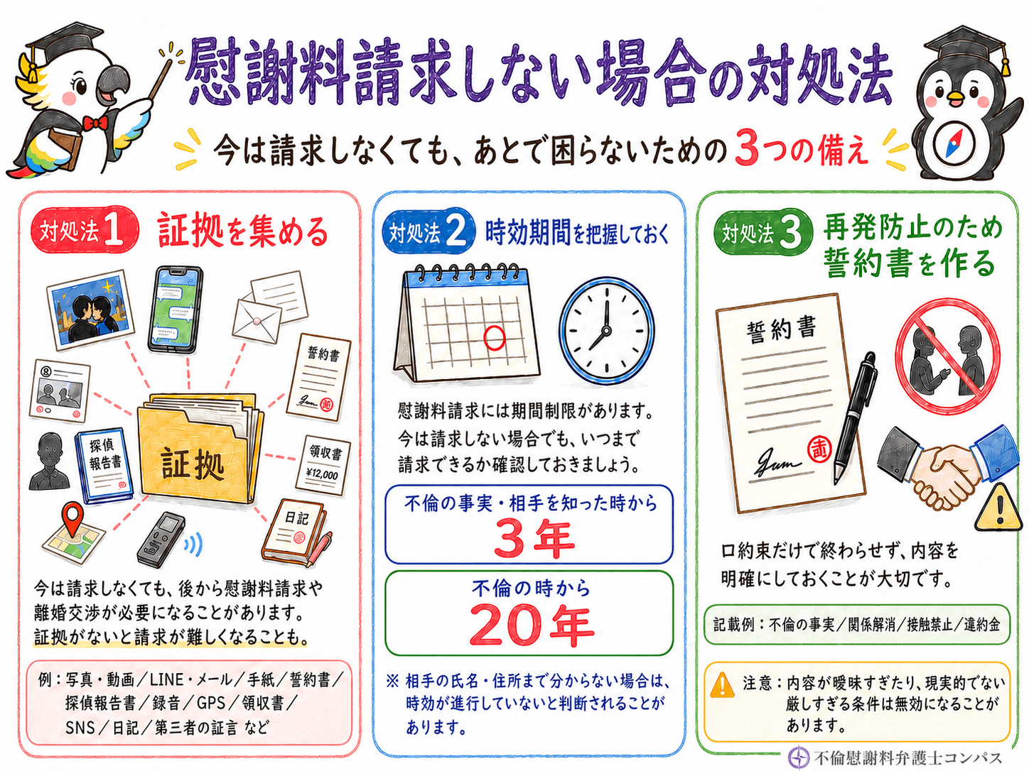 ５章　慰謝料請求しない場合の対処法３つ